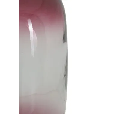 Wazon BOTELLA NAPOLES Szkło Recyklingowe Czerwony 19x45 cm (WYPRODUKOWANY W HISZPANII)